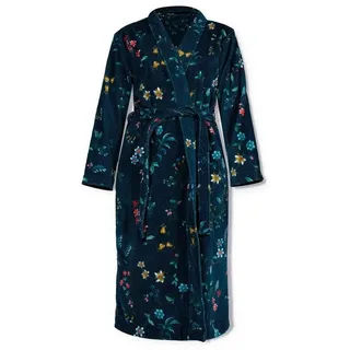 Pip Studio Bademantel Les Fleurs dunkelblau XS
