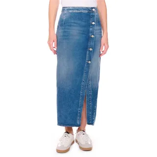 Le Temps Des Cerises Sommerrock RAPHI mit stylischer Knopfleiste blau 32
