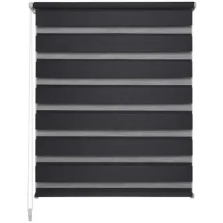 LIEDECO Duo Rollo Klemmfix 80 x 200 cm anthrazit/transparent