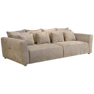 JOB Big-Sofa Webstoff 12-Sitzer Beige