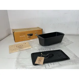KRUSTEN ZAUBER Gusseisen Brotbackform 28 cm, mit Deckel, Backofengeeignet