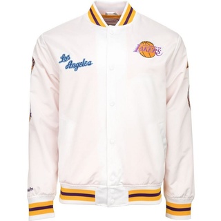Mitchell & Ness Collegejacke City Collection Satin Los Angeles Lakers weiß XL