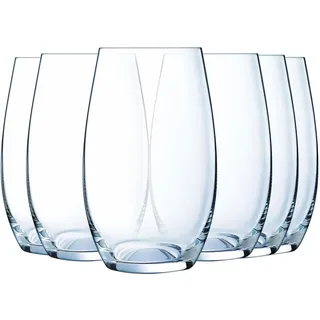 Luminarc, Trinkgläser, Menades, 36 cl, 6er Set | Ultrafestes Krysta-Kristallglas, Wassergläser für Saft, Cola und Longdrinks, spülmaschinenfest, dauerhafter Glanz
