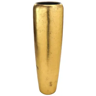 Flingora Bodenvase Cleo, mit Einsatz - Fiberglas - Indoor - Gold - Höhe 117 cm goldfarben Ø 34 cm x 117 cm