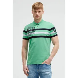 CAMP DAVID Poloshirt mit Stickerei grün L (52/54)