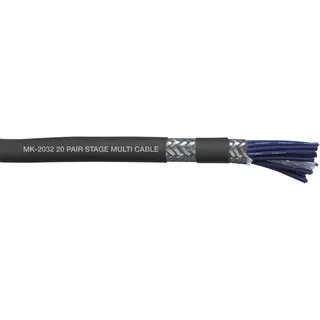 DAP AUDIO DAP MK-2032 Studio Multicore 20-paariges Kabel - doppelt geschirmt - schwarze Ummantelung