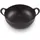 24 cm schwarz matt