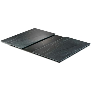 Zeller 2-tlg. Schiefer Herdabdeckplatten aus Glas Maße: 52 x 30 cm