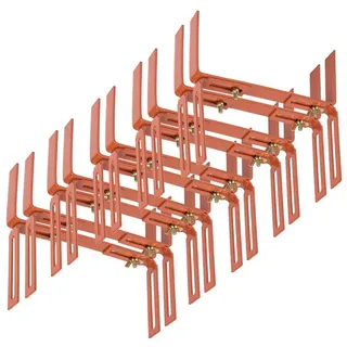 BigDean Blumenkastenhalter H-Form 10 Stück terrakotta