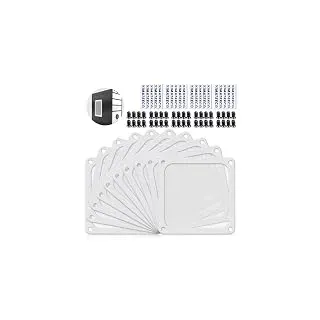 YIMATEECO Lüfterabdeckungen 120mm PC Staubfilter mit Magnetrahmen, Nylon 80 Maschen Ultrafein Mesh Filter Staubdicht für Computer-Kühlerlüfter, PC-Kühler Lüftergitter (NYLON, 120*120mm, 10Stü, Weiß)