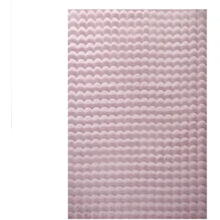 KADIMA DESIGN Nauders Hochflorteppich 80 x 250 cm Rosa