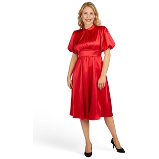 Kleo Abendkleid Abendkleid aus Satin mit Bindeschleife rot 34