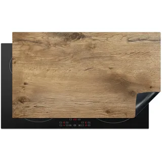 HERDABDECKPLATTE Holz - Braun - Holzoptik Induktionsschutz 89.6x51.6 cm