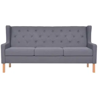 Helloshop26 - 3-Sitzer-Schlafsofa ausziehbares Gästebett Wohnzimmer-Tagesbett Klappbett für den Innenbereich grauer Stoff 02_0020645
