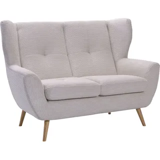 exxpo - sofa fashion Couch Cord 2-Sitzer Beige
