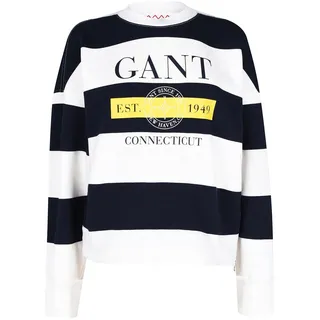 GANT Damen D1. Striped Nautical C-Neck Sweat Sweatshirt - M