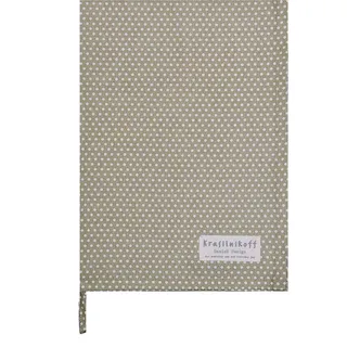 Krasilnikoff Geschirrhandtuch Micro Dots, 50x70 cm, taupe