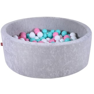 knorr toys® Bällebad soft Grey 300 balls rose/creme/lightblue