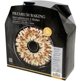 Birkmann Springform mit zwei Böden Premium Baking 26 cm Antihaftbeschichtung schnittfest