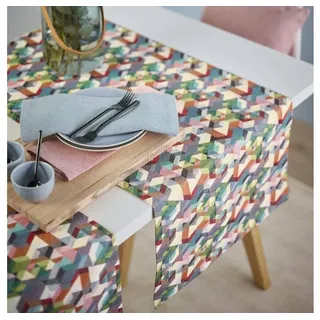 sander table + home Tischläufer Cubes in Multicolor von Sander 40 cm x 100 cm