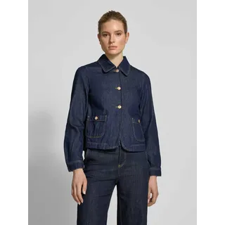 More & More Jeansjacke mit aufgesetzten Taschen, Jeansblau, 42