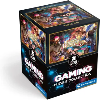 Clementoni - League of Legends Anime Cube Legends - 500 Teile, horizontal, Spaß für Erwachsene, Puzzle Videospiele, Made in Italy, mehrfarbig, 35559
