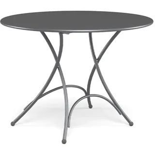 Emu Runder Klapptisch Pigalle 105 cm aus Stahl Farbe Eisen Antik 22