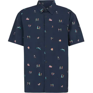 Iriedaily Resorio Shirt Kurzarmhemd Blau S