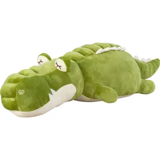 Plüschtier Kuscheltier Krokodil grün aus super weichem Elasthan-Plüsch Höhe 20cm Länge 75cm