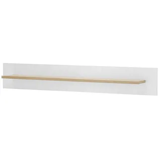 furn.design Wandboard 107 x 19 x 17 cm Weiß