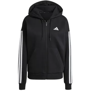 adidas Essentials 3-Streifen Fleece, Sweatjacke Damen JE1283 - black/white XXL
