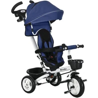 Homcom 6 in 1 Dreirad mit Schubstange,