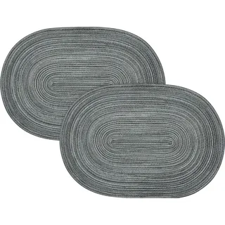 PICHLER Platzset Tischset "Samba" 2er-Pack, Uni grau