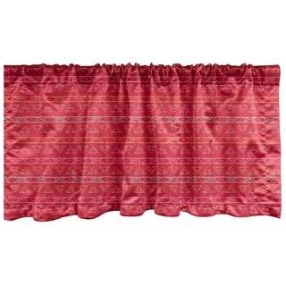Scheibengardine Vorhang Volant für Küche Schlafzimmer Dekor mit Stangentasche, Abakuhaus, Microfaser 137 cm x 30 cm