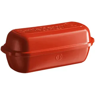 Emile Henry Landbrot Brotbackform Coquelicot - rot - länglich
