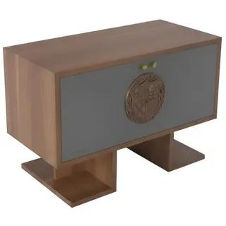 Xlmoebel Beistelltisch Designer Massivholz Tisch für das Arbeitszimmer (110 x 50 x 75 cm), Made in Europa braun