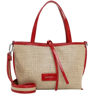 SURI FREY Fany Shopper Polypropylen Red/Beige