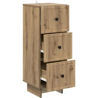 vidaXL Schubladenschrank 33 x 34,5 x 90 cm Beige
