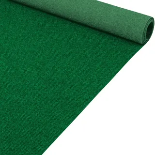 ANRO Messeteppich Teppichboden Meterware Auslegware Grün 133x300 cm | Rutschfest · Zuschneidbar als Meterware · Schmutzabweisend · Strapazierfähig