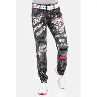 Cipo & Baxx Jeans Mischfarben Schwarz 31/34