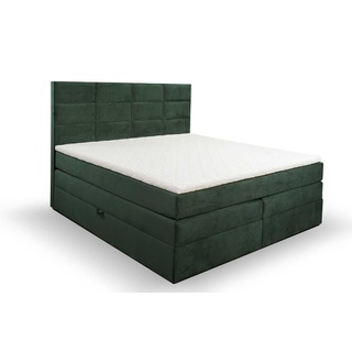JV Möbel Modernes Polster-Doppelbett Luxus-Design aus Holz