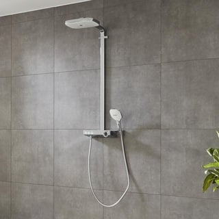 hansgrohe Raindance Select E 300 3jet ShowerTablet Showerpipe H: 1100 weiß/chrom 27127400