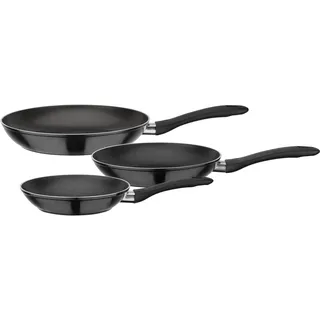 GSW Nova Pfannen-Set 3-tlg. 20 cm + 24 cm + 28 cm schwarz