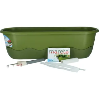 Plastia Blumenkasten Mareta 60 x 20 x 17 cm hellgrün/dunkelgrün