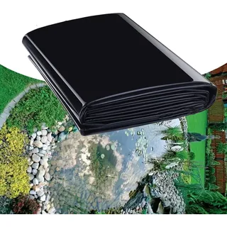 Ddasam Teichfolie 8x8m Teichfolie Gartenteich HDPE für Fischteich Bachbrunnen Wassergarten Wassergarten, UV und Witterungsbeständig Teichfolie Garte