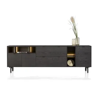 Xooon Elements Sideboard 240 cm 3-Türen/LED - Anthrazit