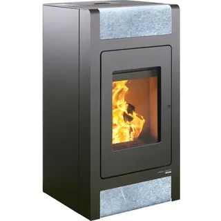 HAAS & SOHN Pelletofen »HSP 2.stone«, Speckstein, Stahlblech, 8 kW - schwarz