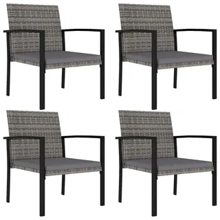 vidaXL Gartenstuhl 58,7 x 67,9 x 36 cm grau 4 St.