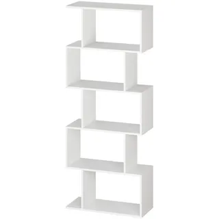 Ricoo Bücherregal 160 x 70 x 25 cm Weiß