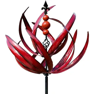 Harlow Garten Windspiel Metall Wind Spinner Windspinner für Garten Windskulpturen Spinner Outdoor Windrad Windmühle Yard Kunst Garten Rasen DecorStake für Balkone, Veranden, Terrassen, Gärten